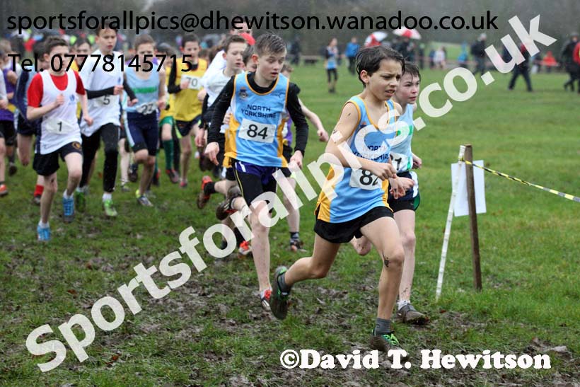 Minor boys Northern Inter Counties Schools Cross Country, Stockton. Photo: David T. Hewitson/Sports for All Pics